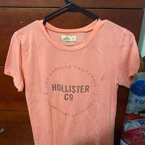 Pink hollister cotton shirt